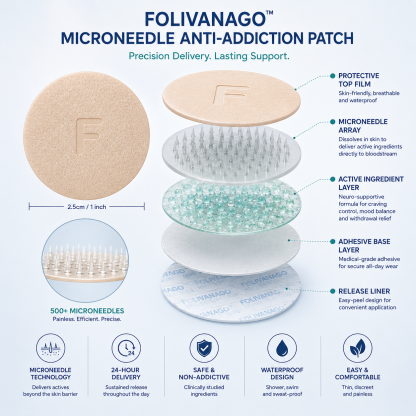 [Copy]☘️Official Brand Store✅Folivanago™ Microneedle Anti-Addiction Patch