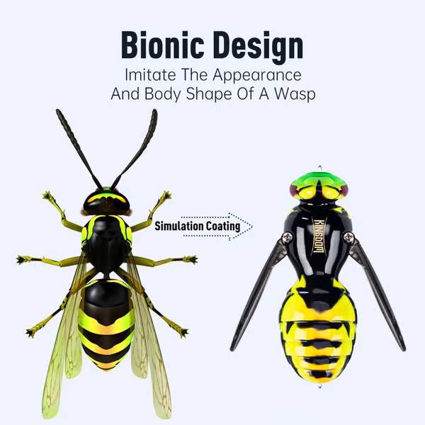 🔥 Last Day 49% OFF 🐝 Bionic Wasp Topwater Lure That Triggers Explosive Strikes