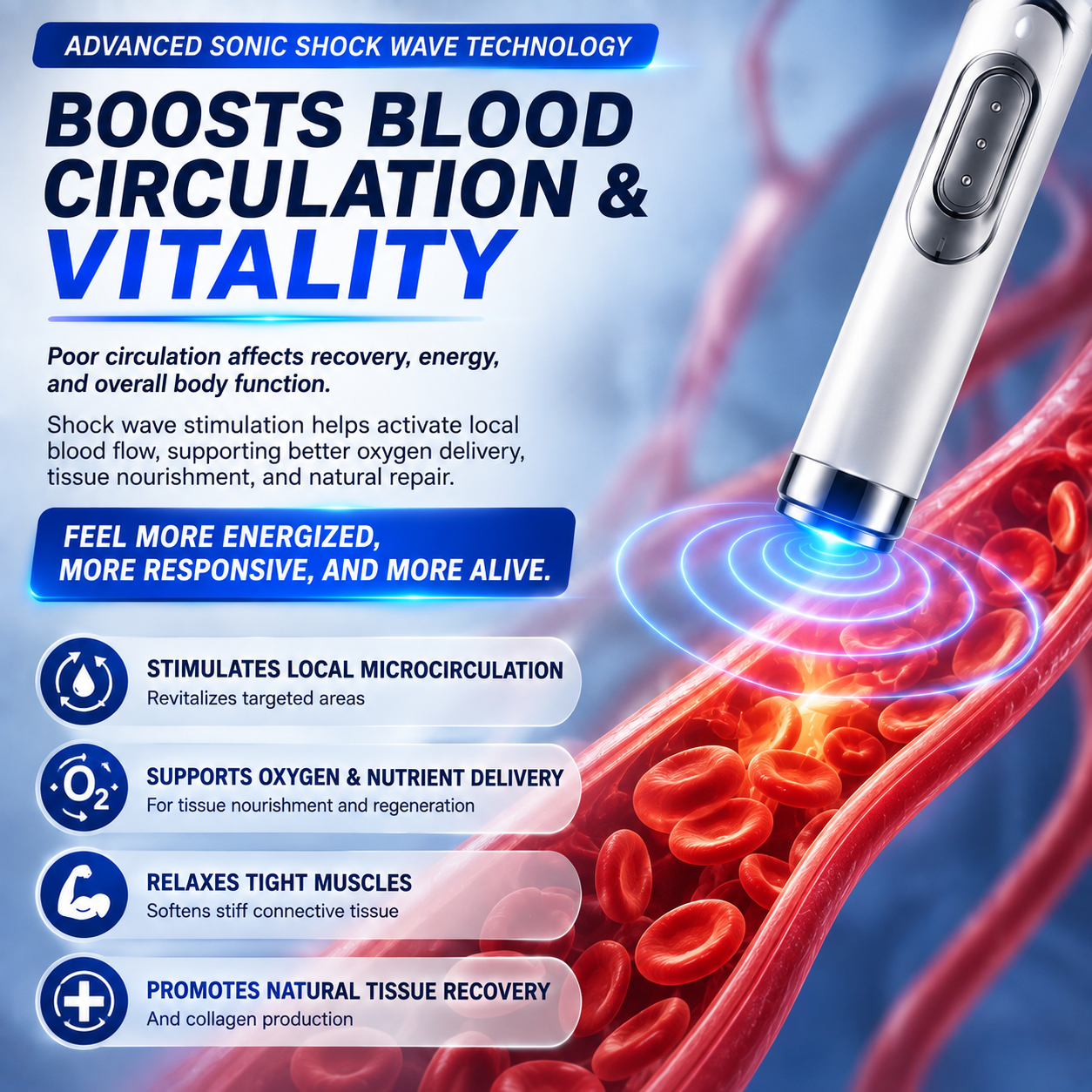 💥Ultrasonic Shock Wave Therapy Massager——Enhances bust and lifts buttocks. Fuel Muscle Growth.Boost Circulation. Relieve Pain.