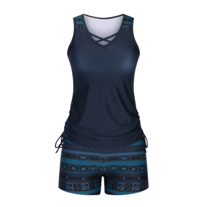 ⏰LAST DAY 60% OFF🔥Miraclesuit Women's Tummy Control Tankini Set with Built-In Bra