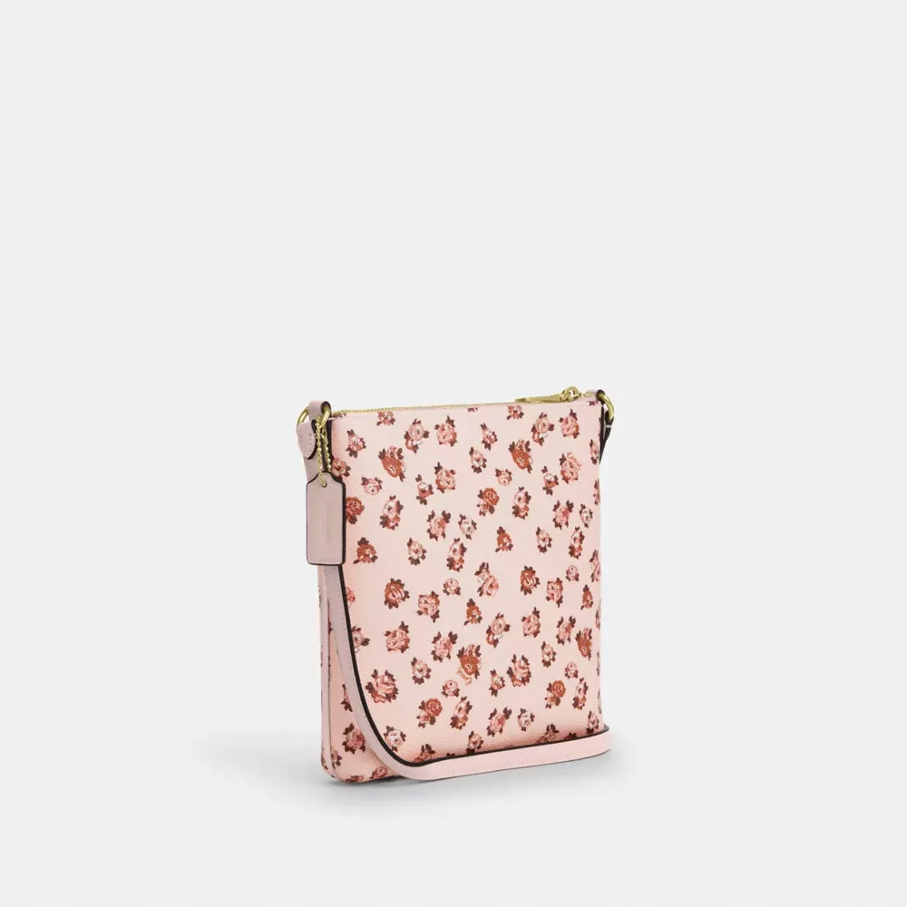 Mini Rowan File Bag With Rose Print