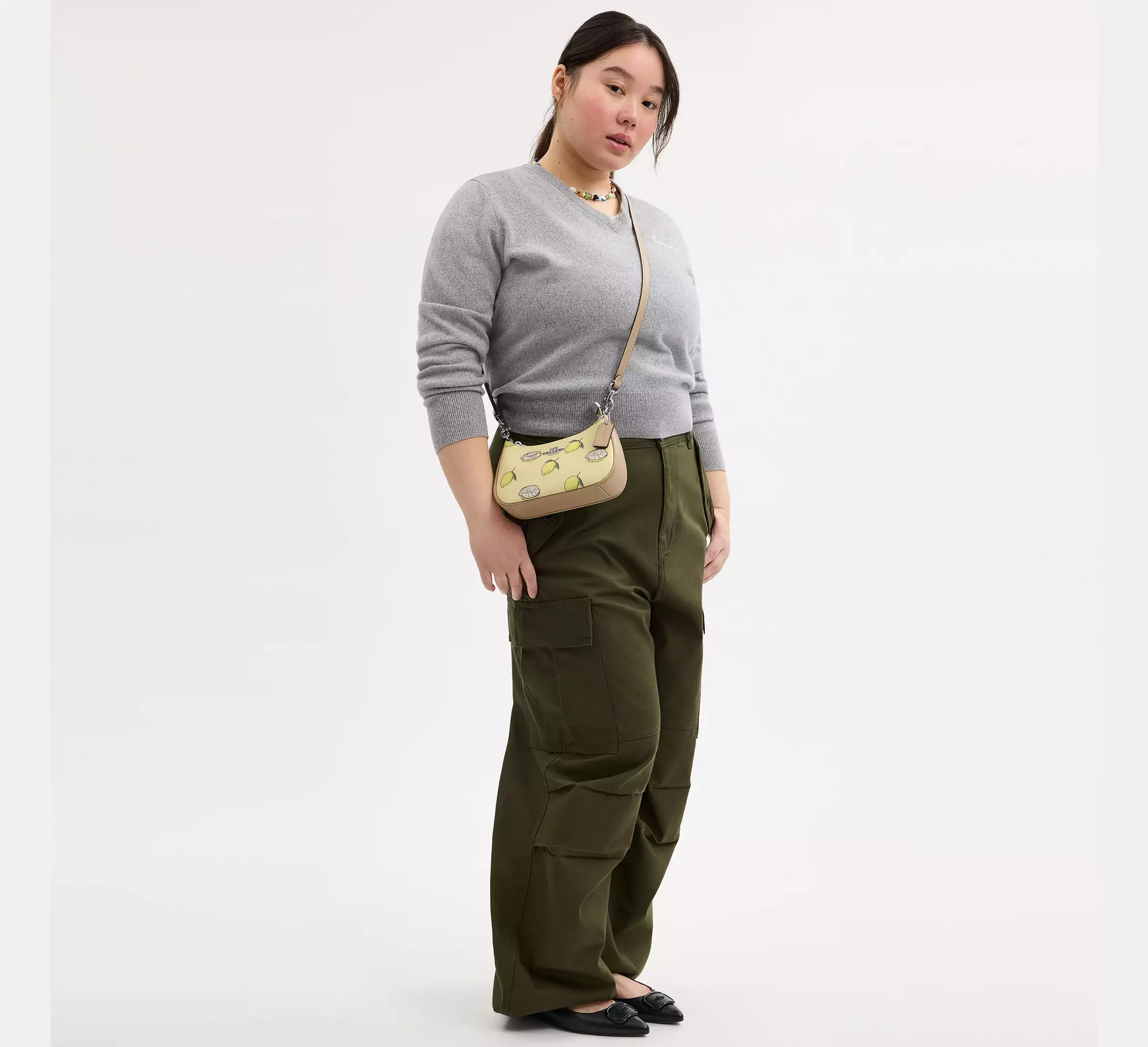 Teri Mini Crossbody Bag With Lemon Print