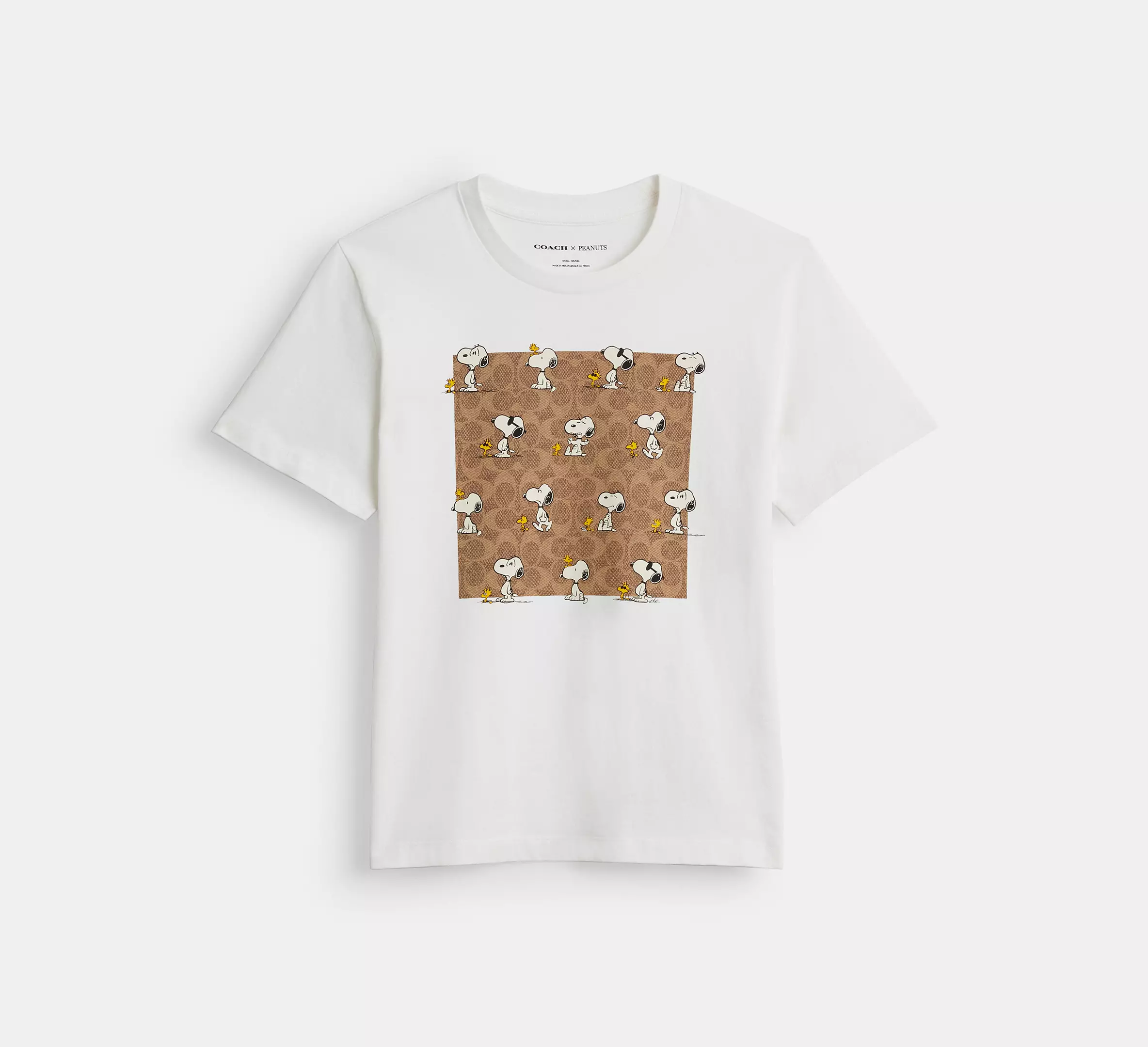 Cothtach X Peanuts Snoopy Signature Square T Shirt In Organic Cotton