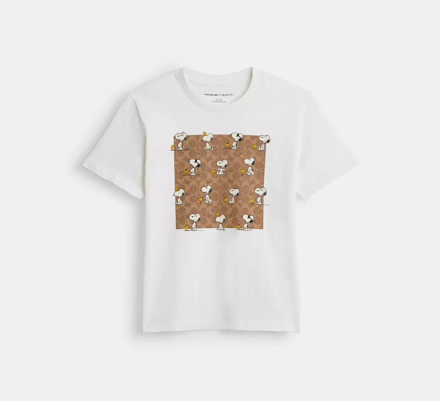 Cothtach X Peanuts Snoopy Signature Square T Shirt In Organic Cotton