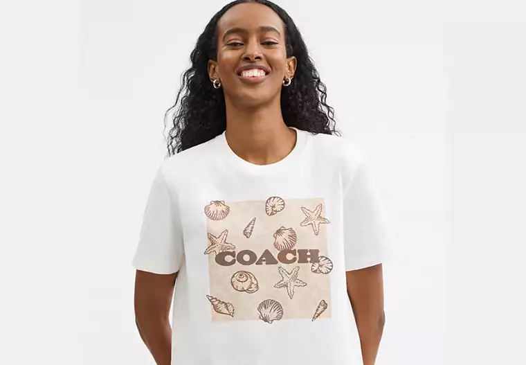Shell Signature Square Classic T Shirt In Organic Cotton