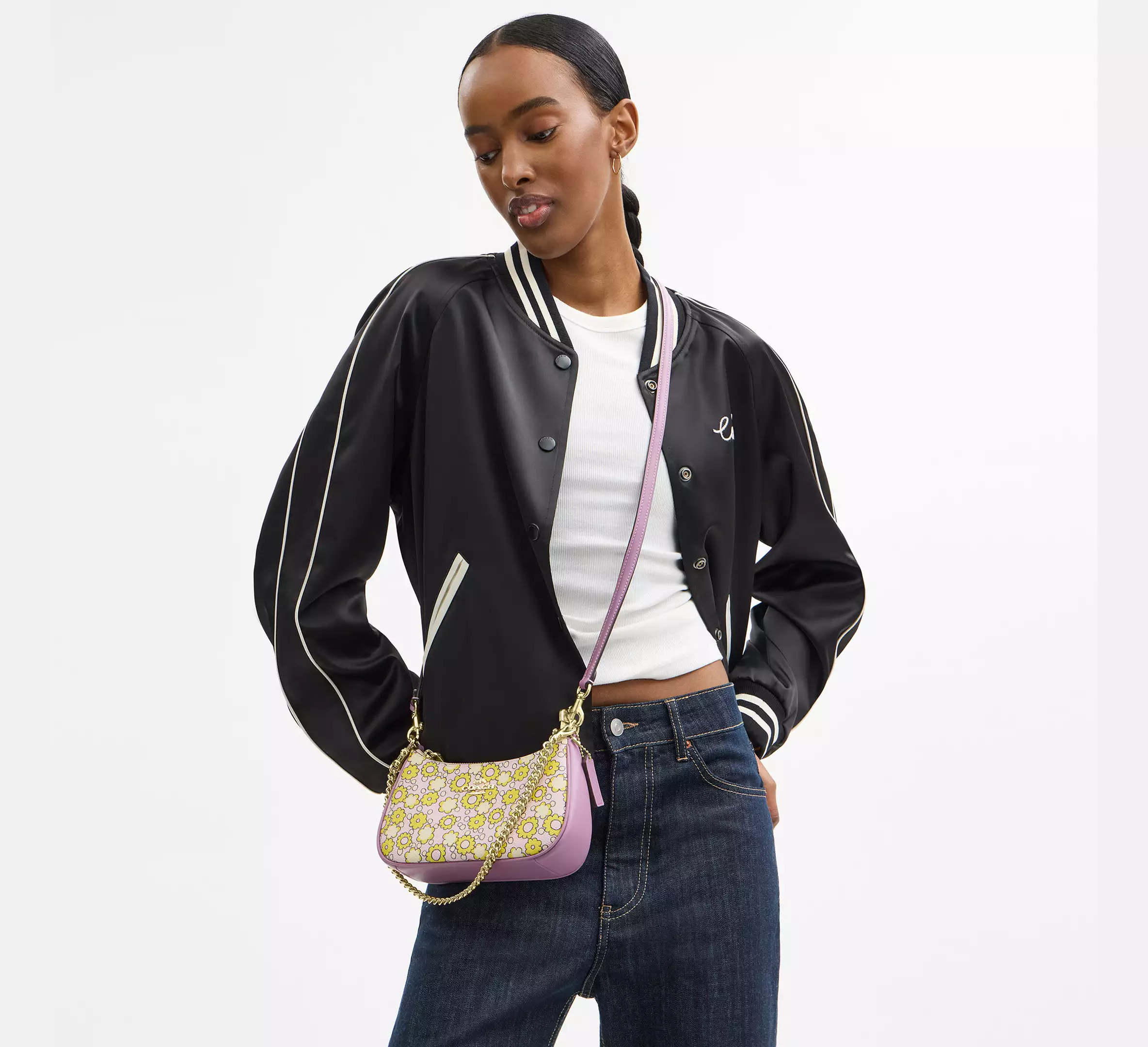 Teri Mini Crossbody Bag With Floral Print