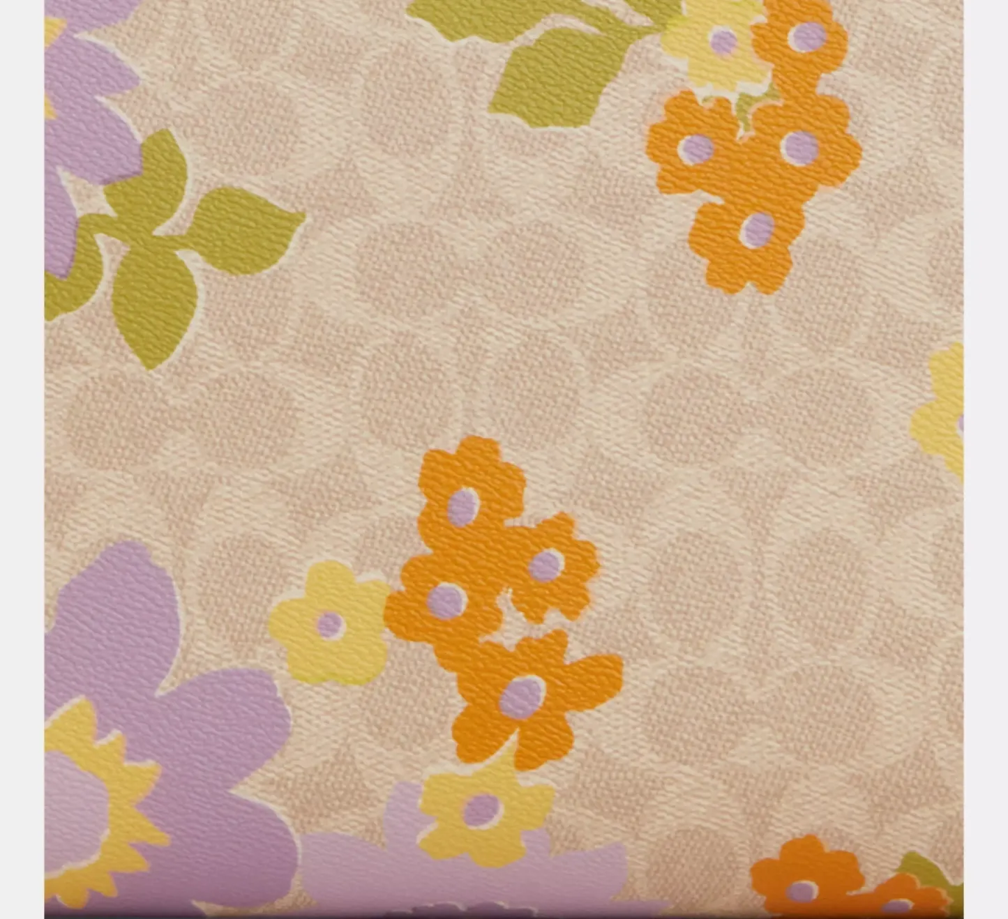 City Tote Bag In Signature Canvas With Floral Print