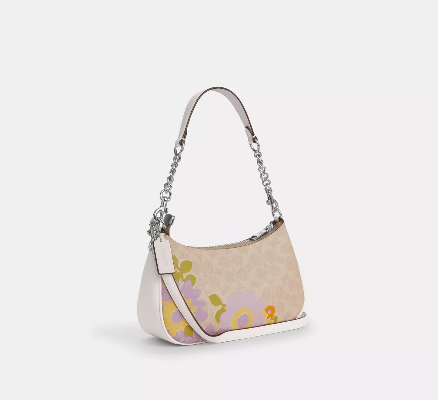 Teri Shoulder Bag In Signature Canvas With Floral Print