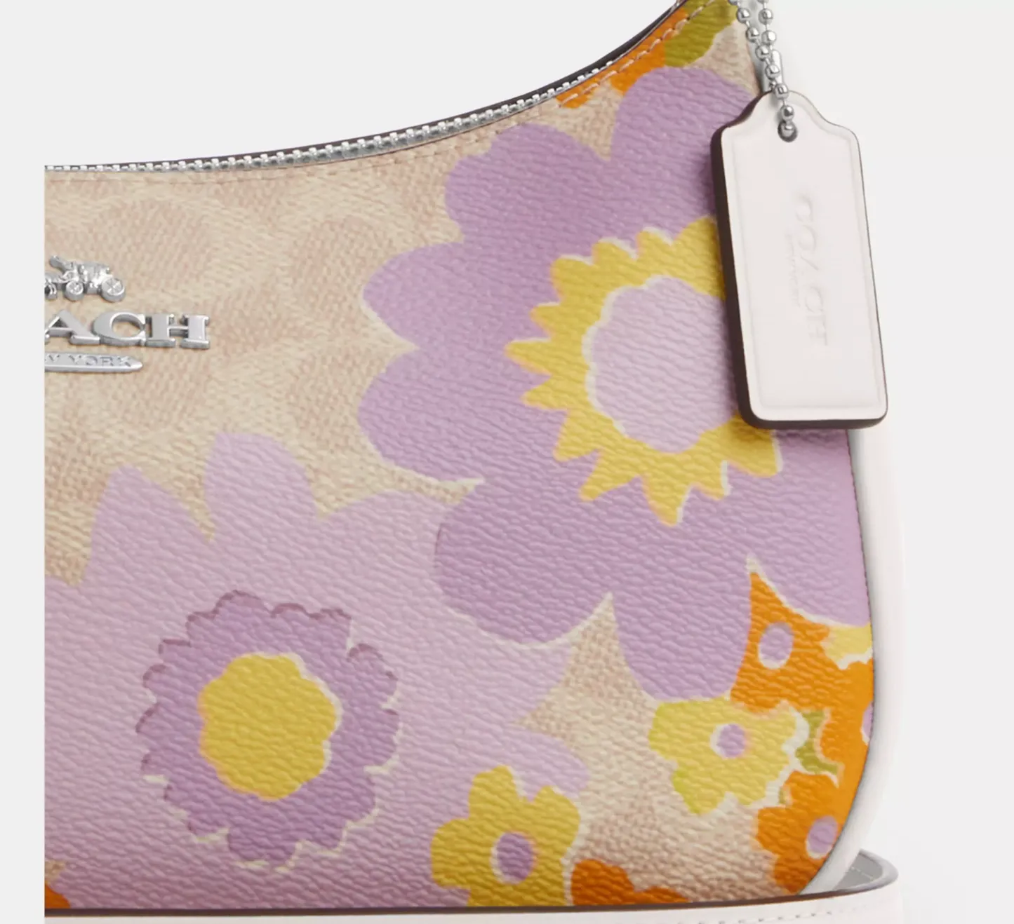Teri Shoulder Bag In Signature Canvas With Floral Print