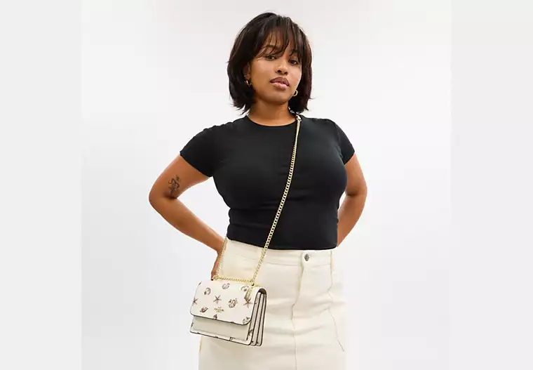 Mini Klare Crossbody Bag With Shell Print