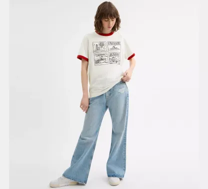 Cothtach X Peanuts Ringer T Shirt In Organic Cotton