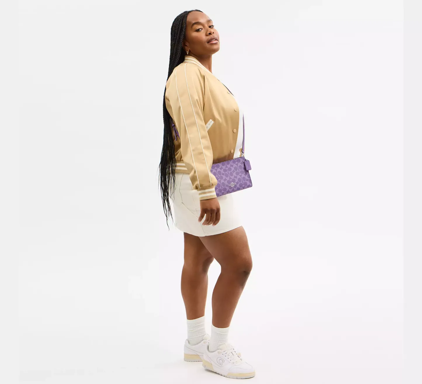 Slim Crossbody Bag In Signature Canvas