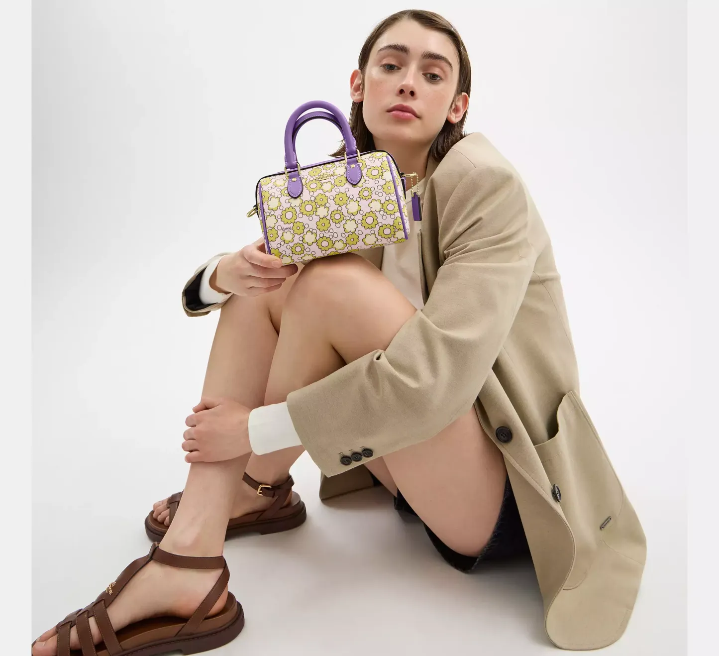 Mini Rowan Crossbody Bag With Floral Print