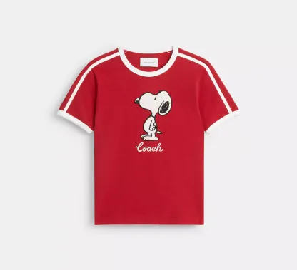Cothtach X Peanuts Ringer T Shirt In Organic Cotton