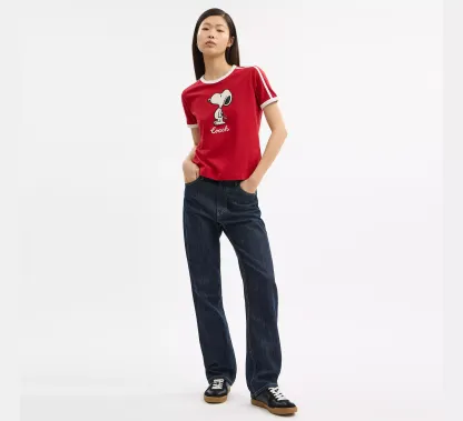 Cothtach X Peanuts Ringer T Shirt In Organic Cotton
