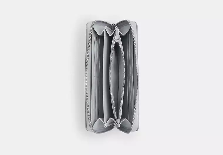 Long Zip Around Wallet In Sketch Signature Canvas