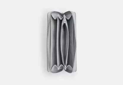 Long Zip Around Wallet In Sketch Signature Canvas
