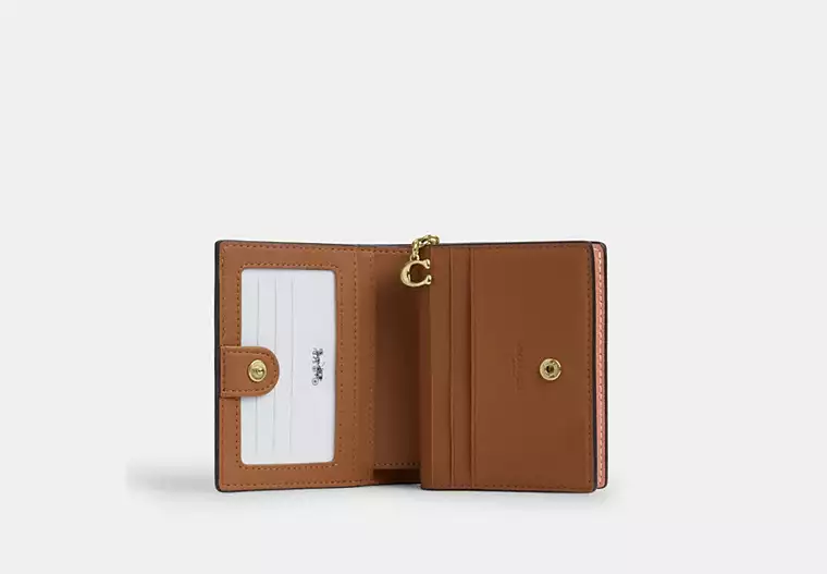 Snap Wallet With Shell Print
