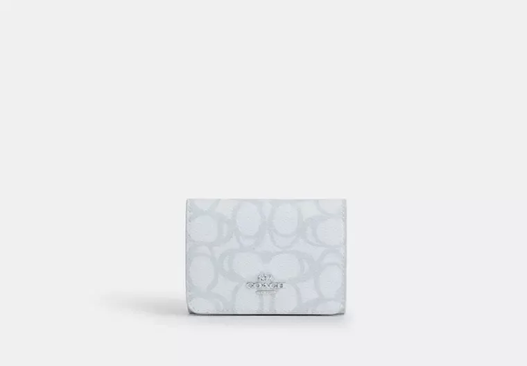 Card Holder Wallet In Sketch Signature Canvas