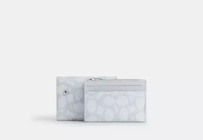 Card Holder Wallet In Sketch Signature Canvas