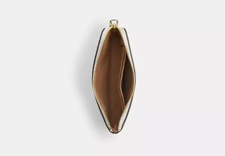 Corner Zip Wristlet With Shell Print