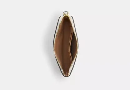Corner Zip Wristlet With Shell Print