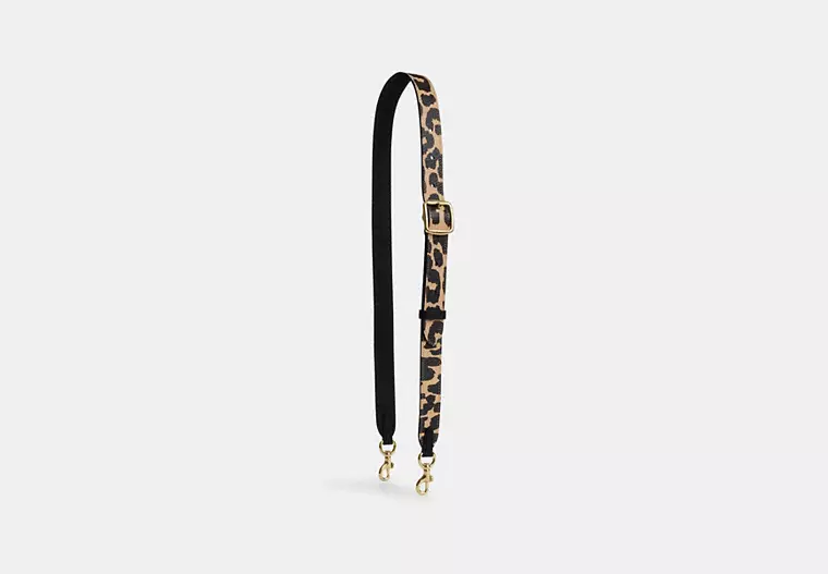Leather Strap With Leopard Print