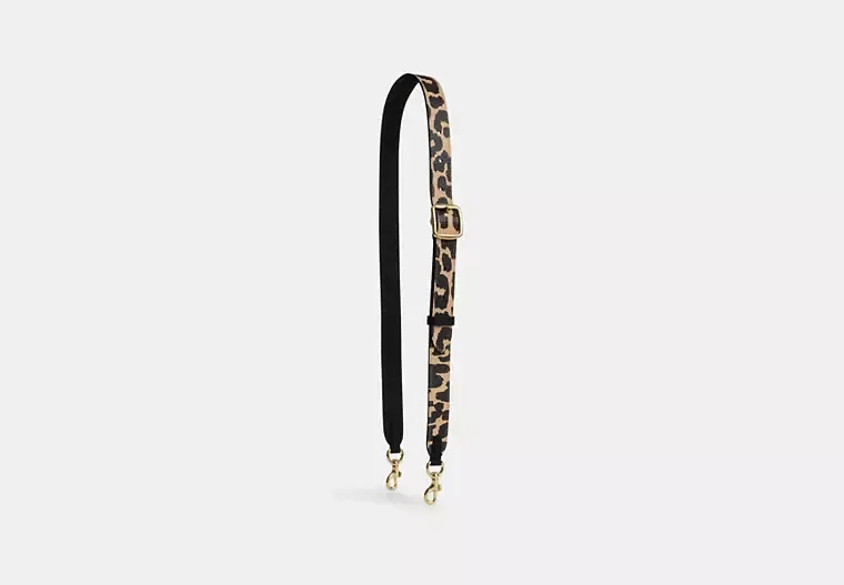 Leather Strap With Leopard Print