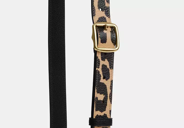 Leather Strap With Leopard Print