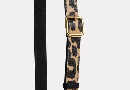 Leather Strap With Leopard Print