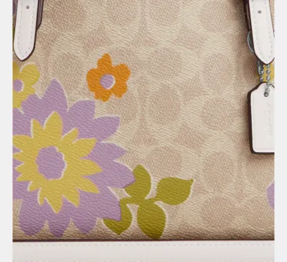 Mollie Tote Bag 25 In Signature Canvas With Floral Print