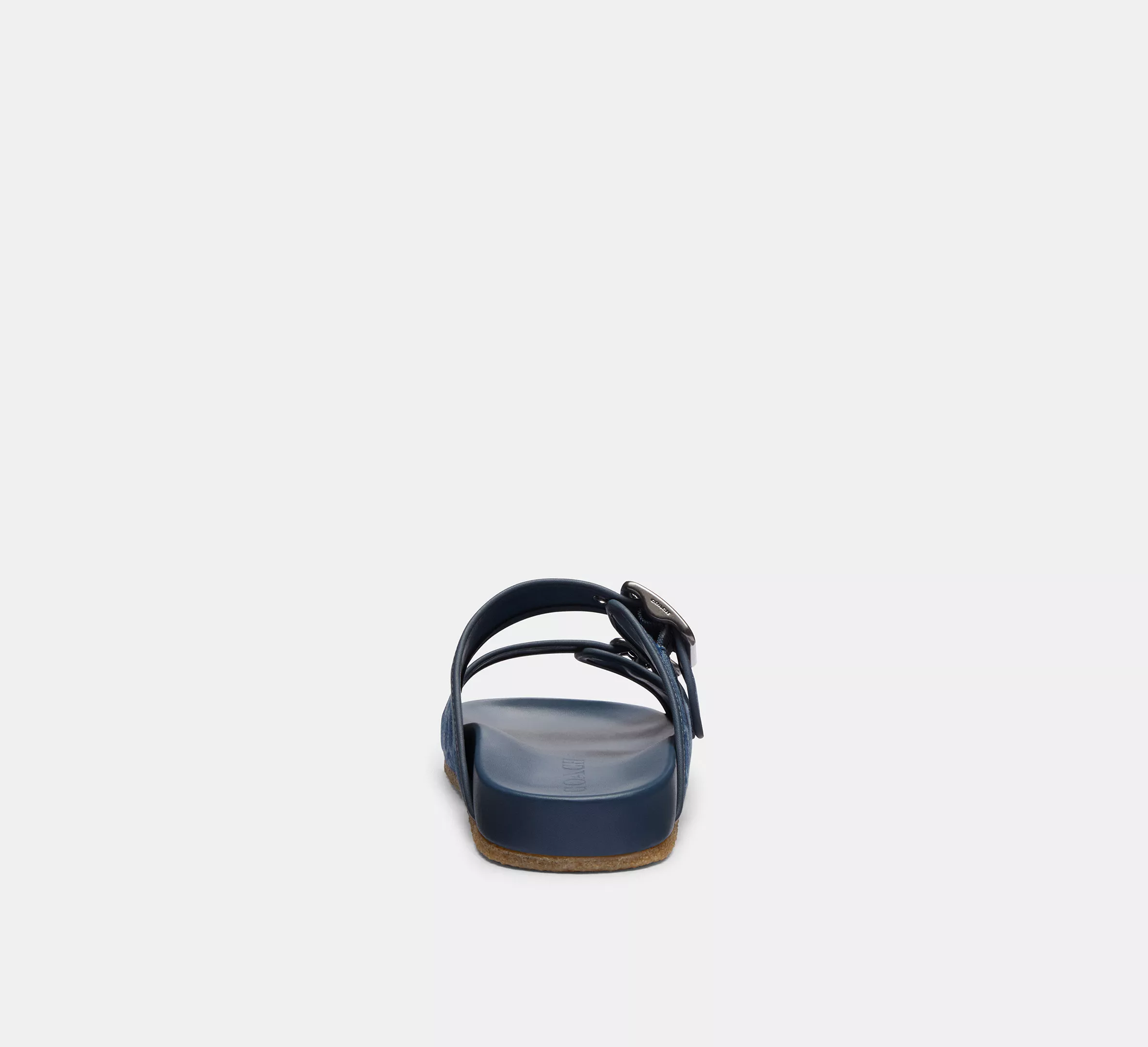 Buckle Strap Sandal In Signature Denim