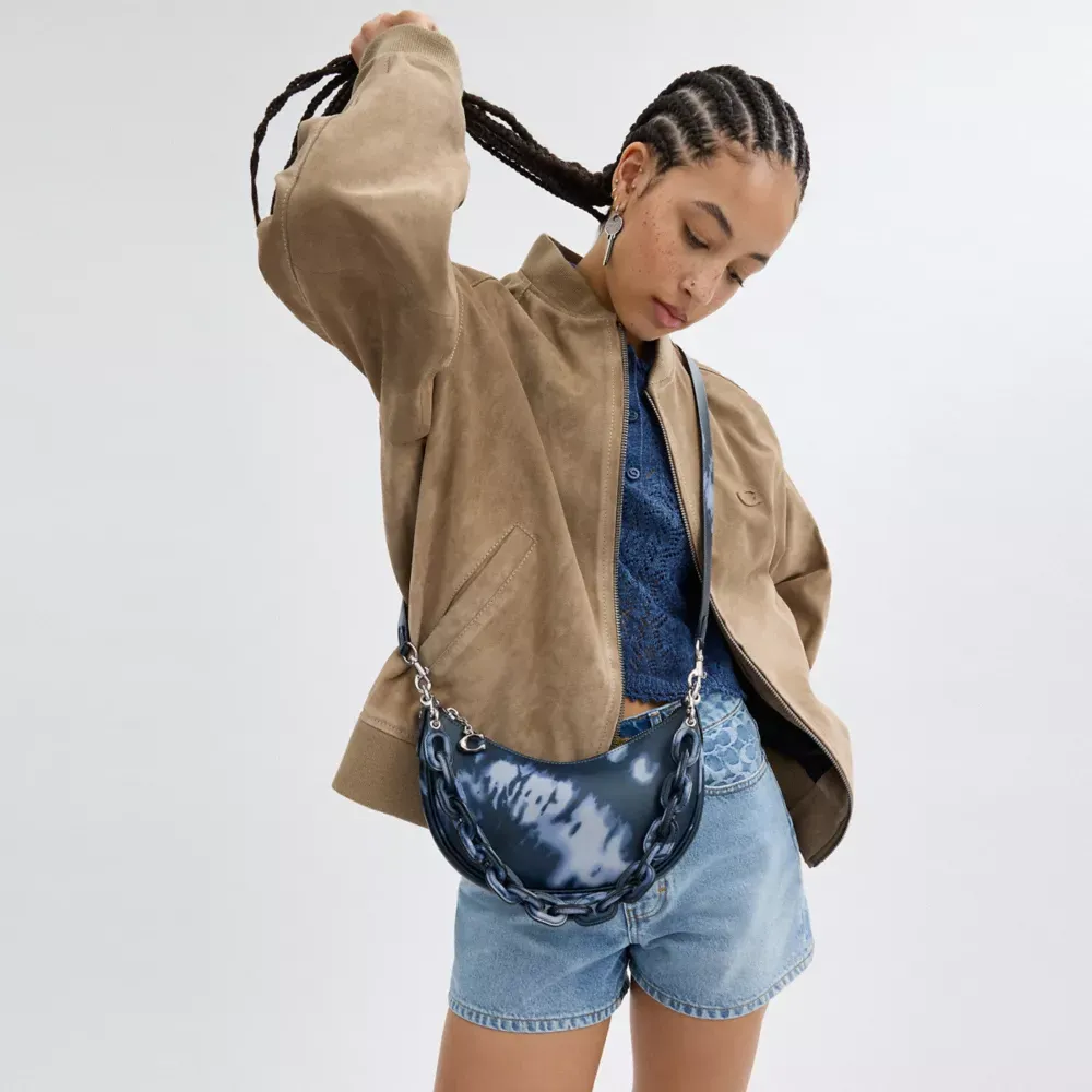 Mira Shoulder Bag With Tie Dye Print