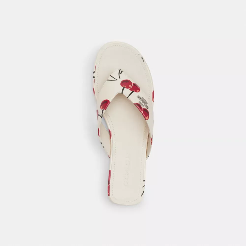 Bridgette Sandal With Cherry Print