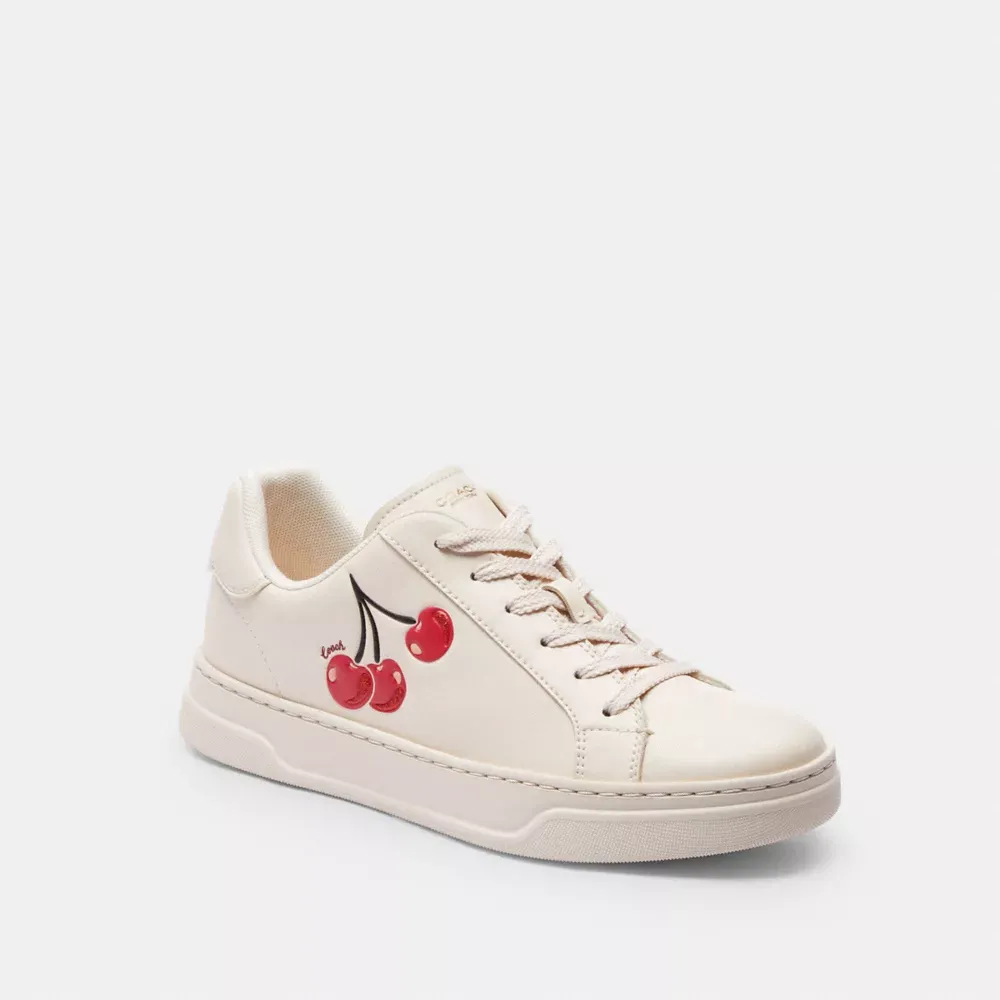 High Line Sneaker With Cherry Print