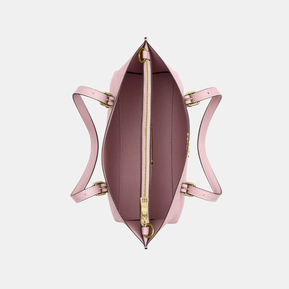 Coach Mollie Tote Bag 25 In Signature Canvas (Powder Pink)