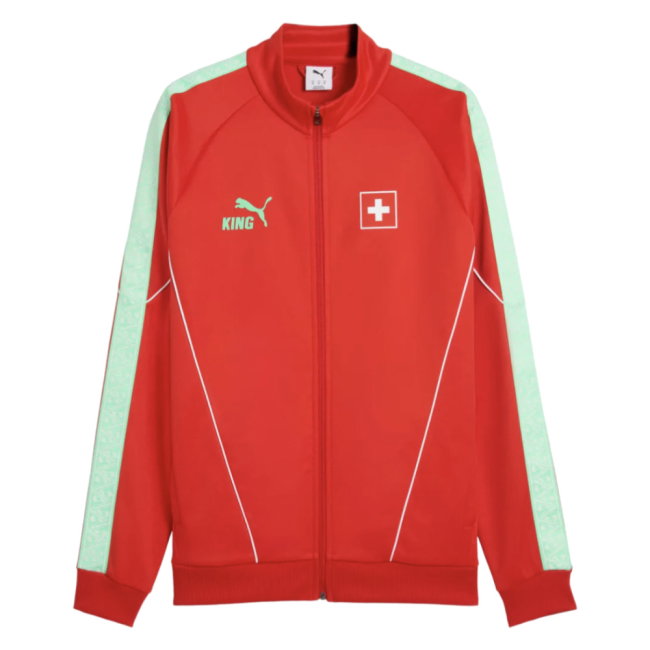 2026-2027 Switzerland KING Anthem Jacket (Red)-PitchVibe Kits