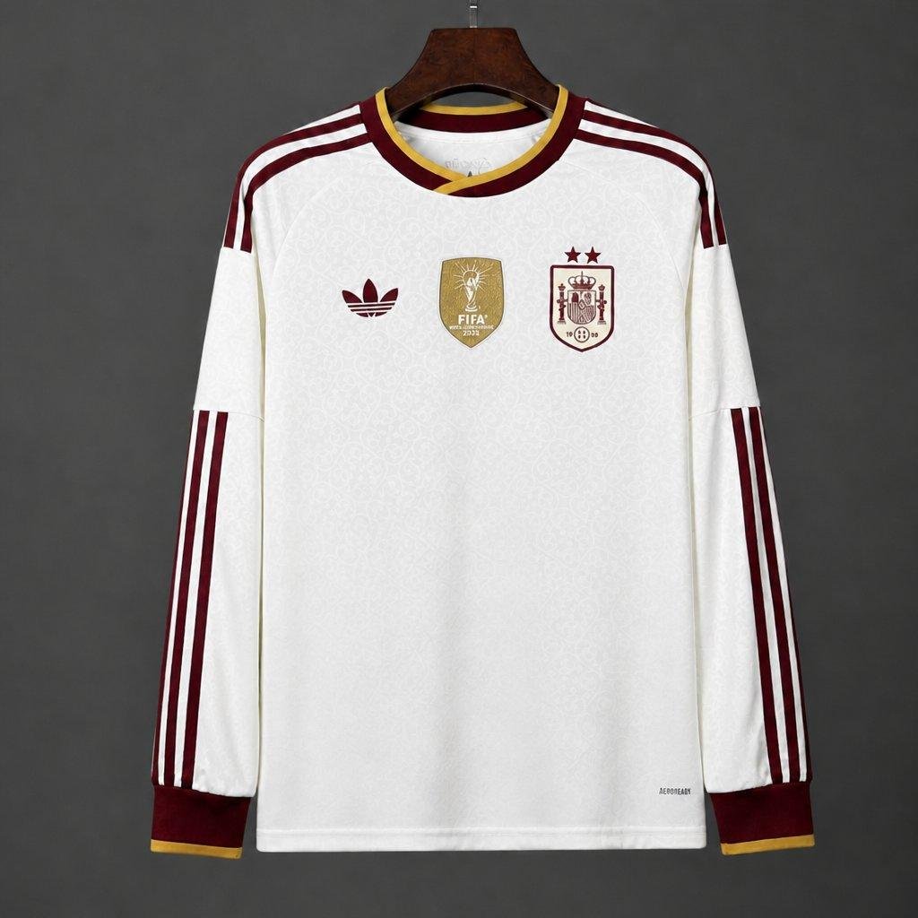 2026 Spain Away Long Sleeve 2 Stars Jersey