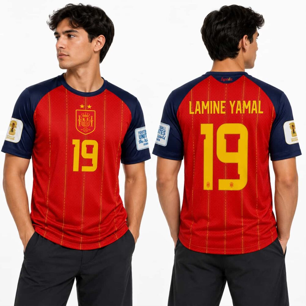2026 Spain World Cup Lamine Yamal #19 Two-Star Jersey