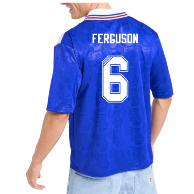 1996-1997 Rangers Retro Home Shirt (FERGUSON 6)