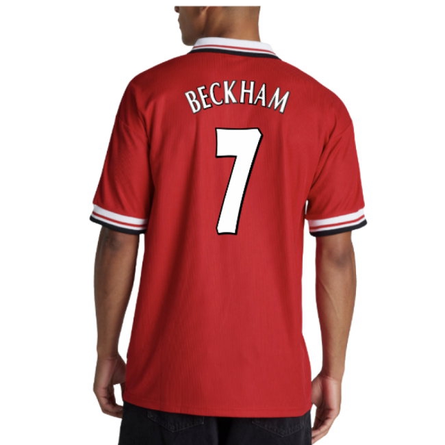 1998-2000 Man Utd Retro Home Shirt (Beckham 7)