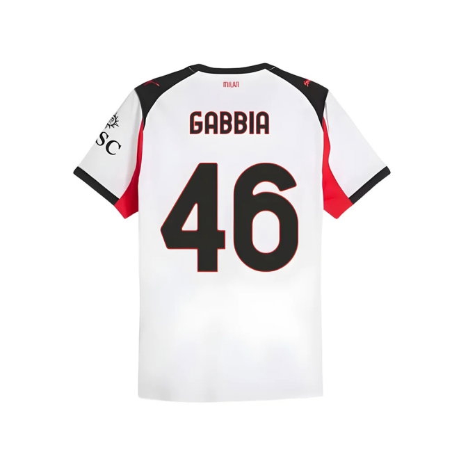 2025-2026 AC Milan match-style Away Shirt (Gabbia 46)