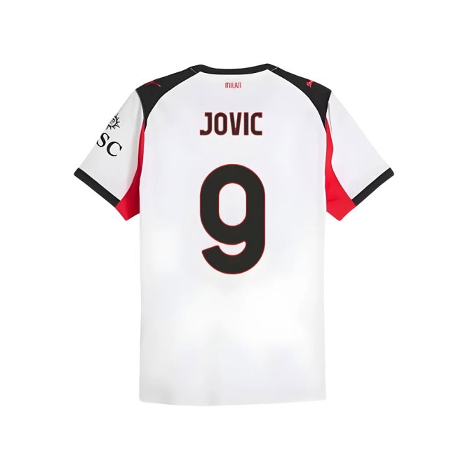 2025-2026 AC Milan match-style Away Shirt (Jovic 9)
