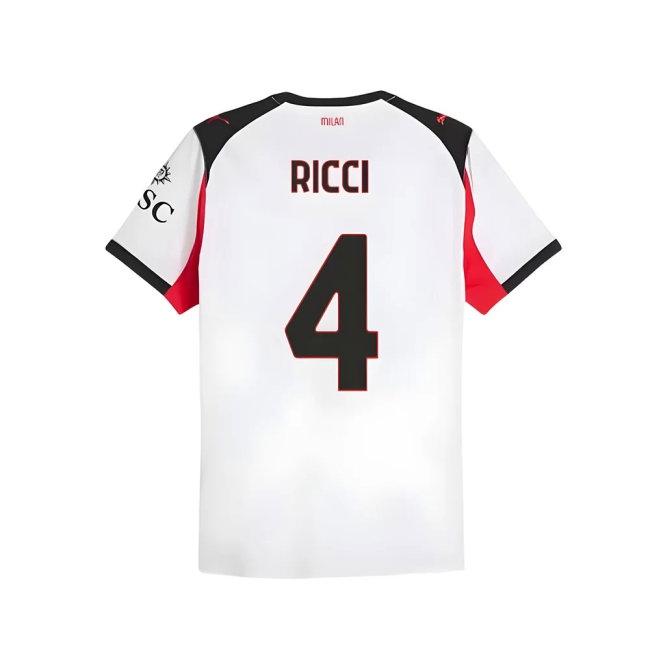 2025-2026 AC Milan match-style Away Shirt (Ricci 4)