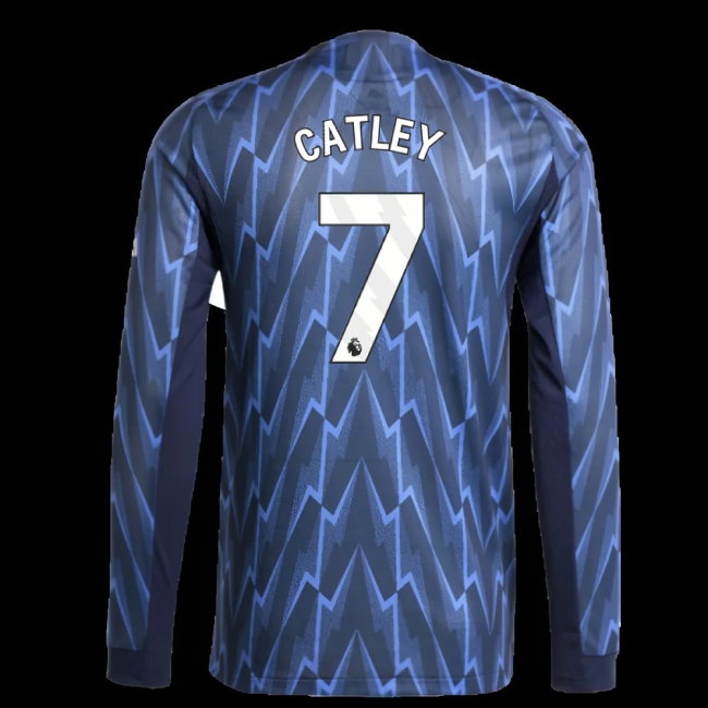 2025-2026 Arsenal match-style Long Sleeve Away Shirt (Catley 7)