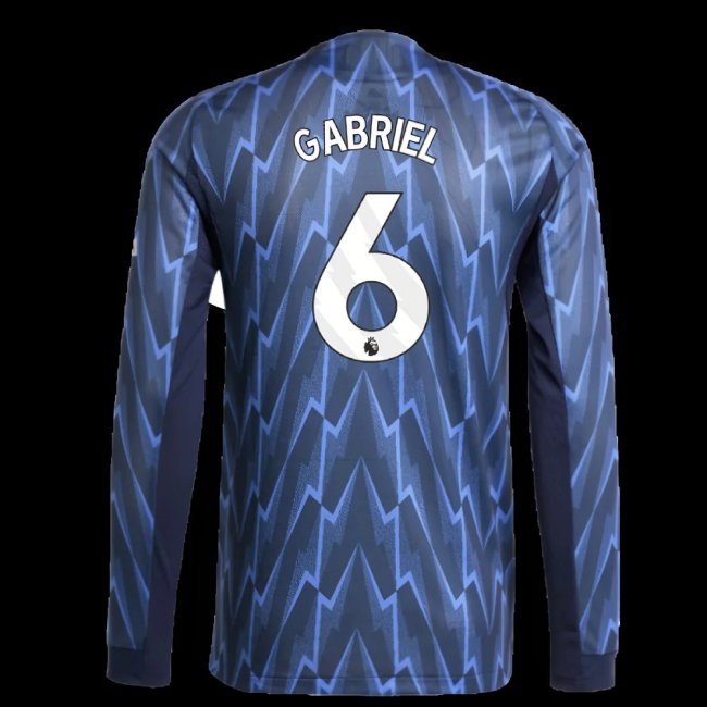 2025-2026 Arsenal match-style Long Sleeve Away Shirt (Gabriel 6)