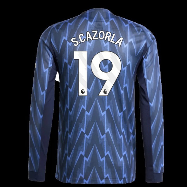 2025-2026 Arsenal match-style Long Sleeve Away Shirt (S.Cazorla 19)