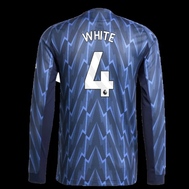 2025-2026 Arsenal match-style Long Sleeve Away Shirt (White 4)