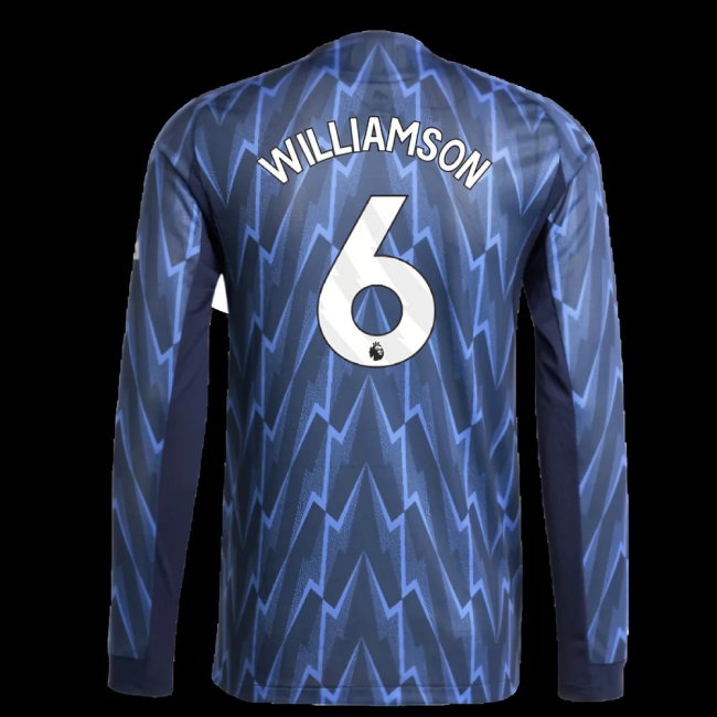 2025-2026 Arsenal match-style Long Sleeve Away Shirt (Williamson 6)