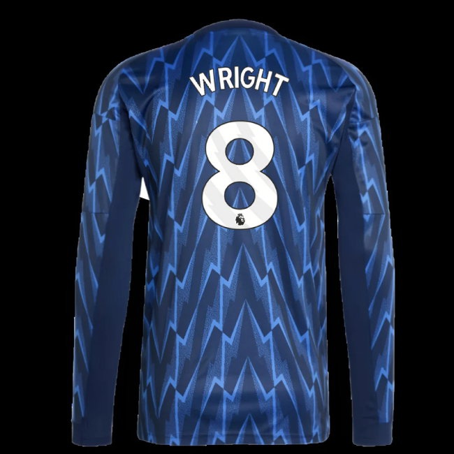2025-2026 Arsenal Long Sleeve Away Shirt (Wright 8)